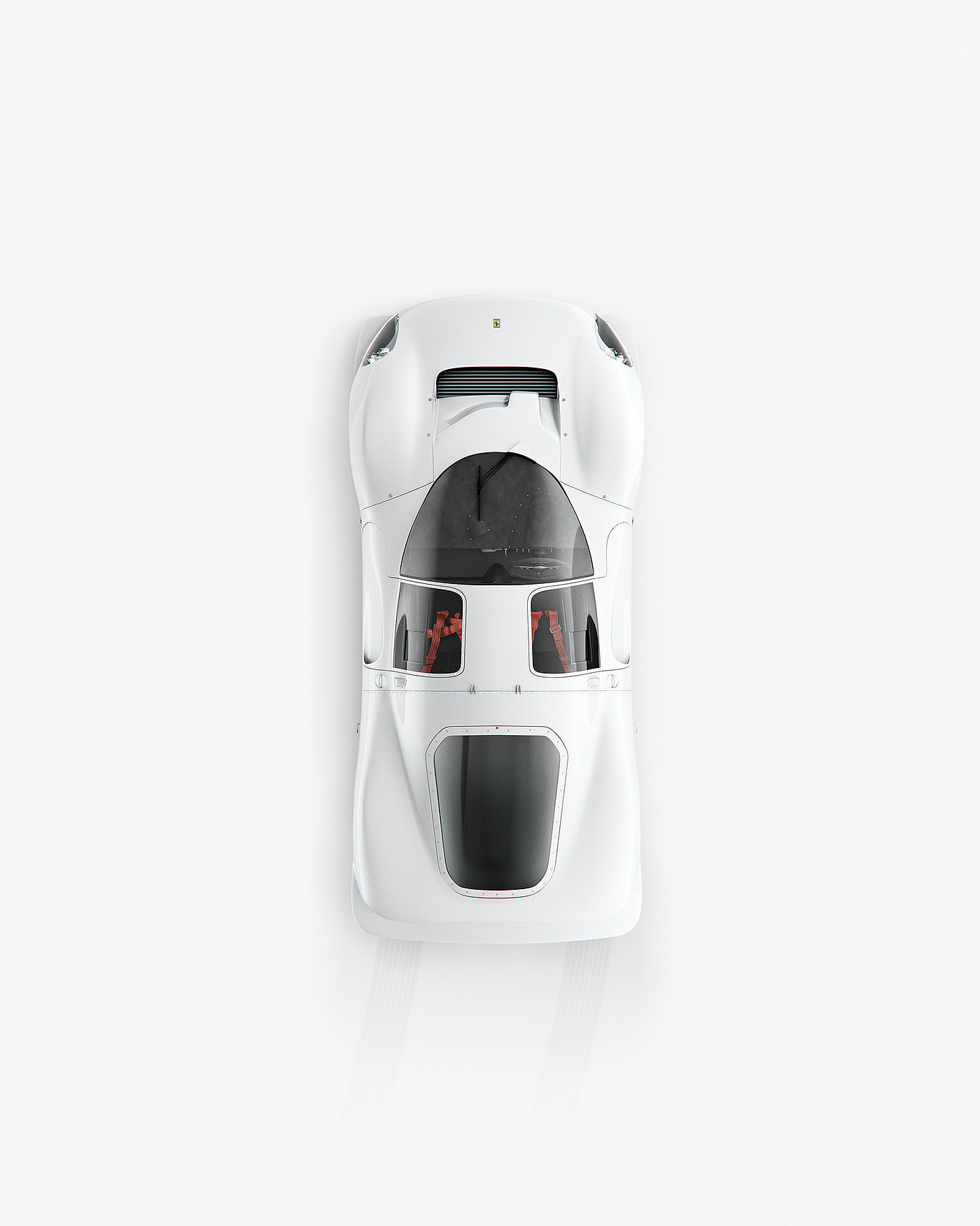 Ferrari 330 P4，automobile，white，