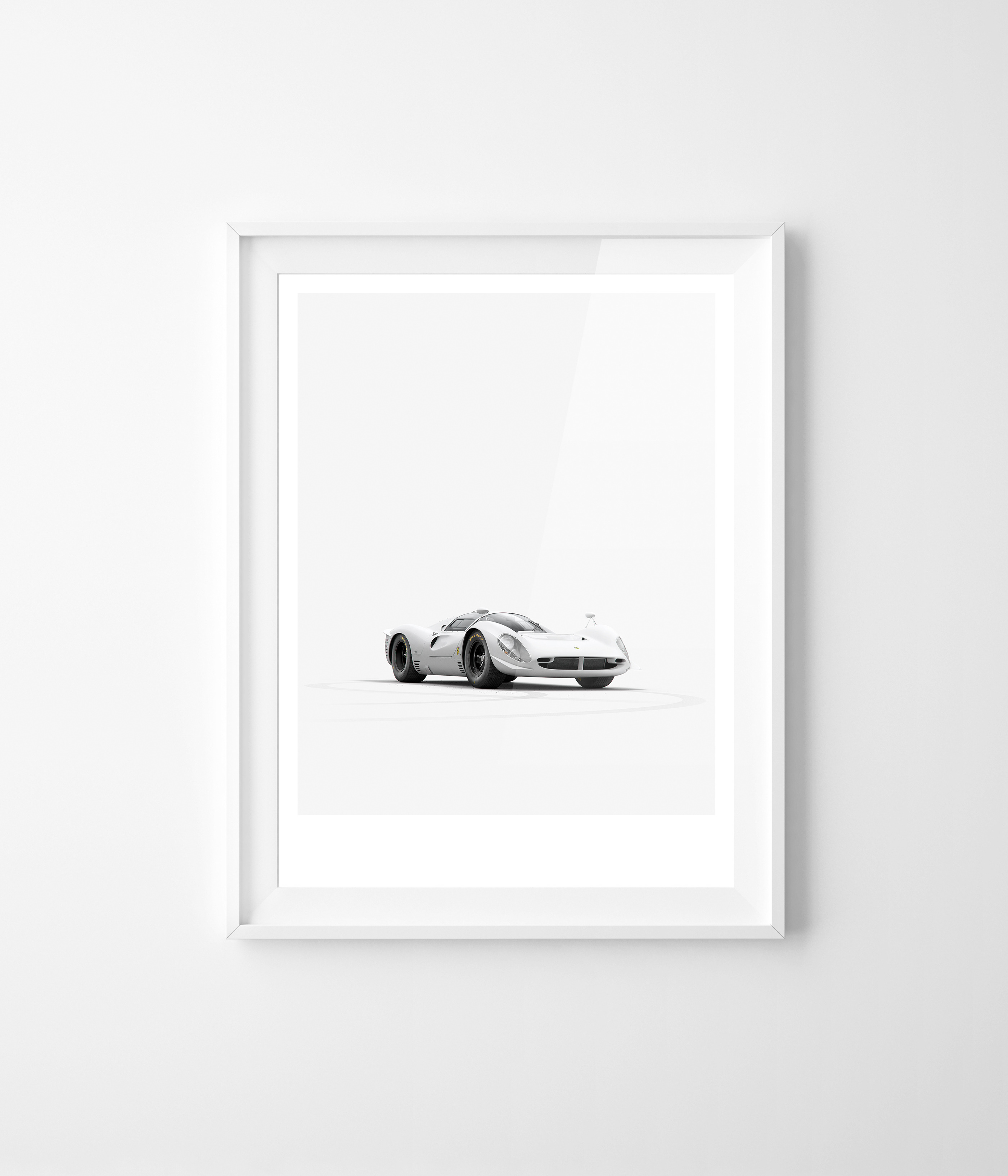 Ferrari 330 P4，automobile，white，