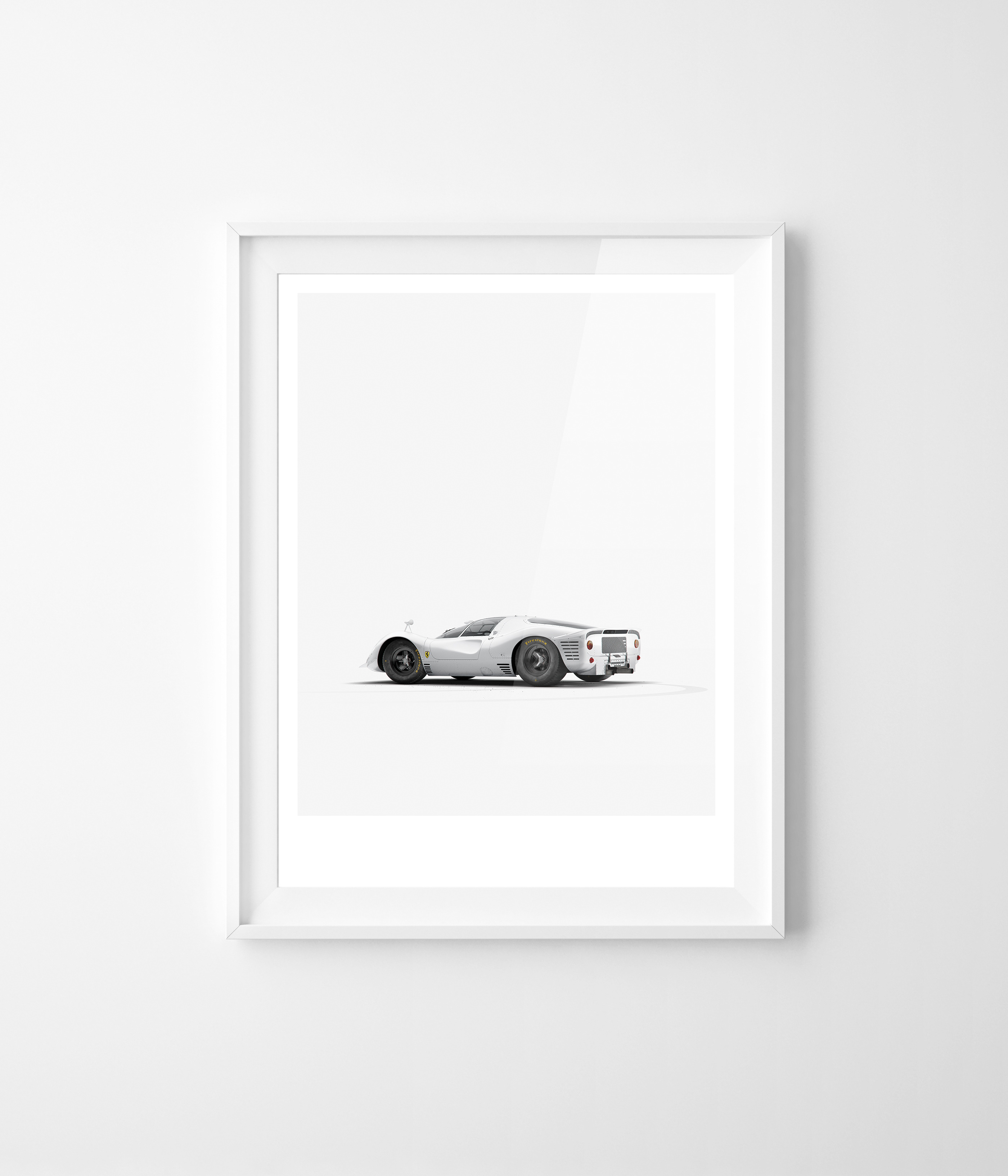 Ferrari 330 P4，automobile，white，