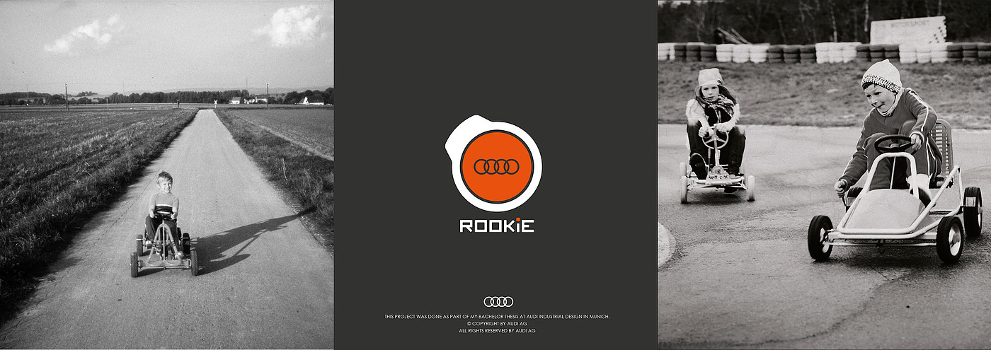 Hand drawn，Racing toy，AUDI ROOKIE，