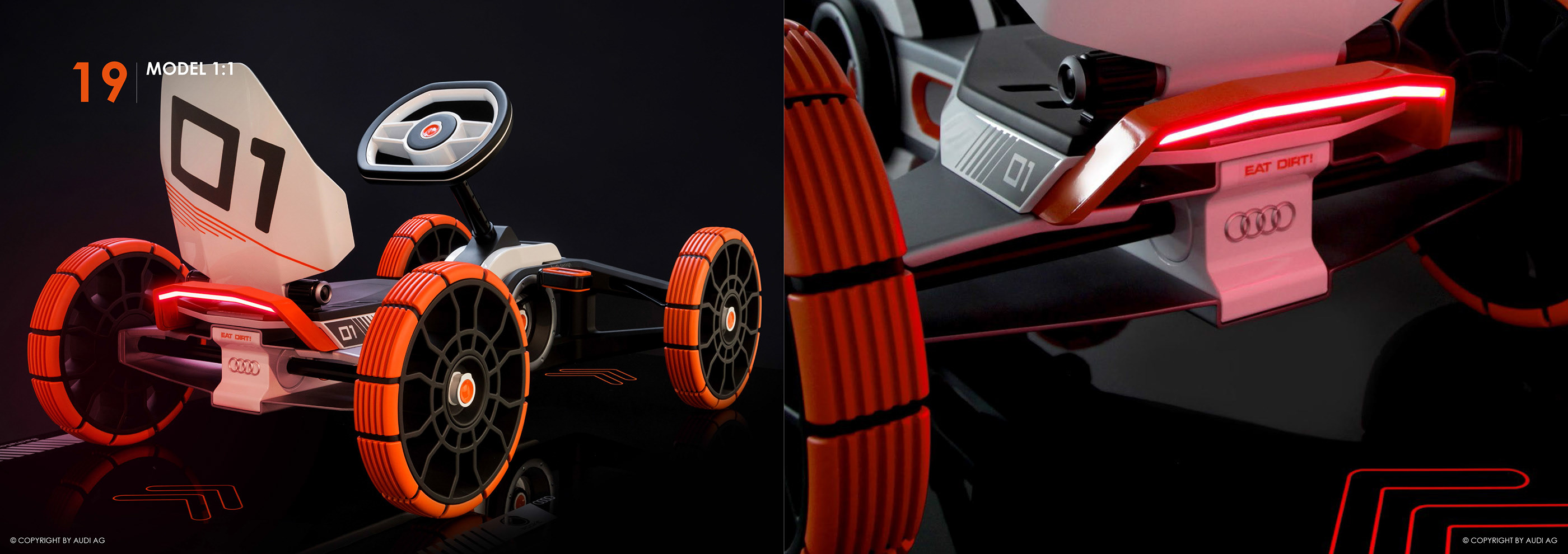 Hand drawn，Racing toy，AUDI ROOKIE，