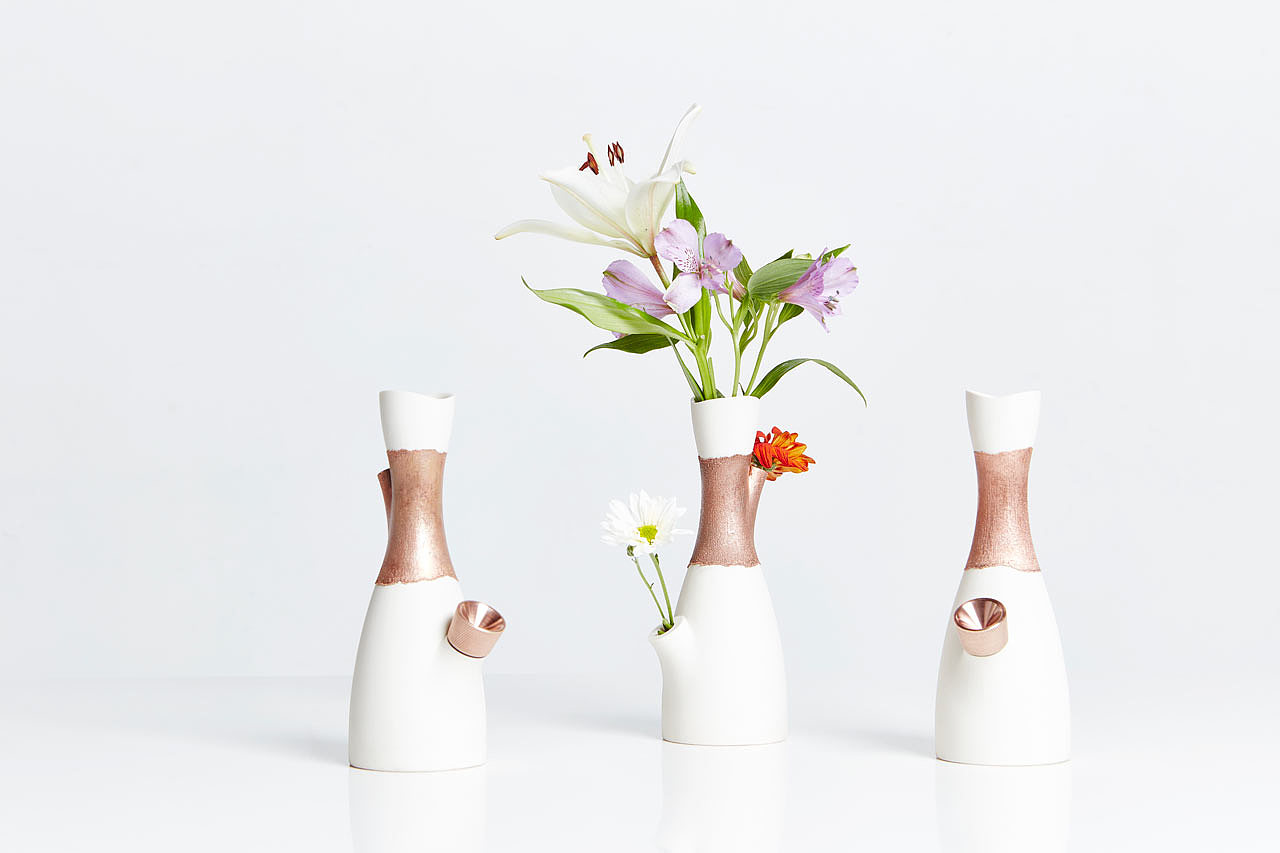 Smoke gun，ceramics，white，
