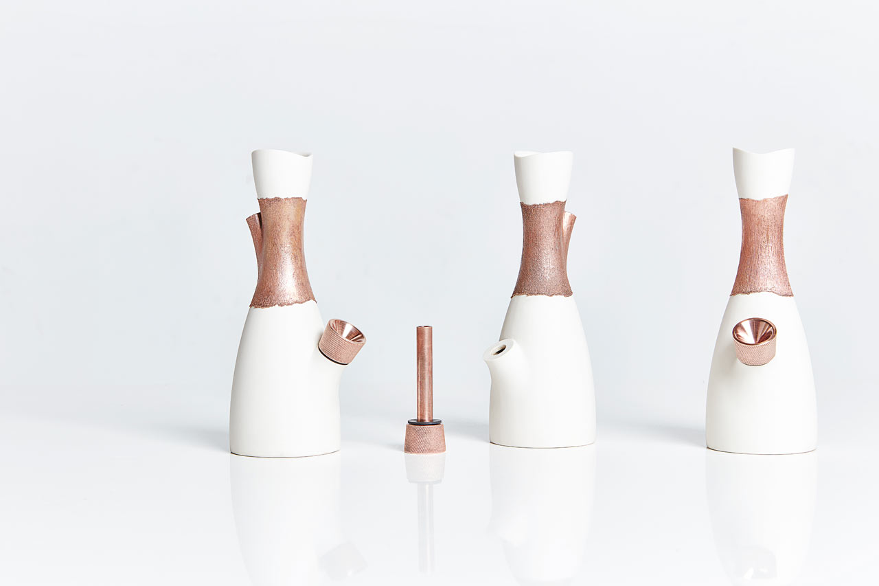 Smoke gun，ceramics，white，