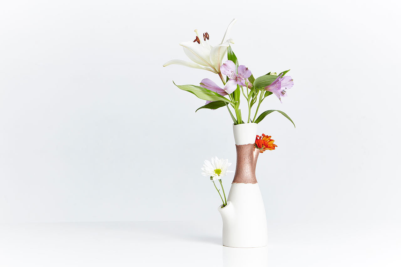 Smoke gun，ceramics，white，