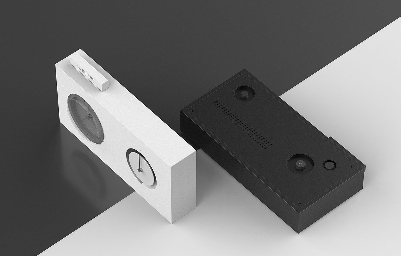 Clock，modern，black and white，Simplicity，