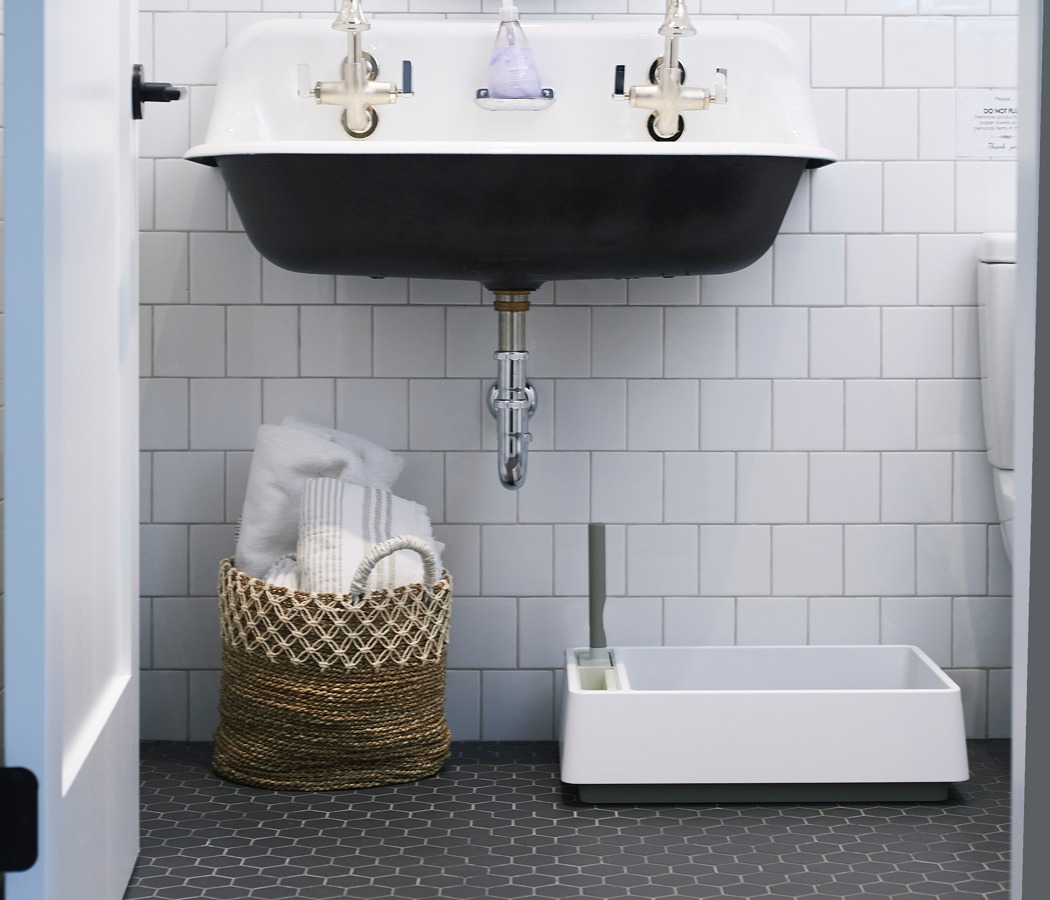 Cove，Move & Down，white，Toilet，Litter Basin，Kitty，Pets，