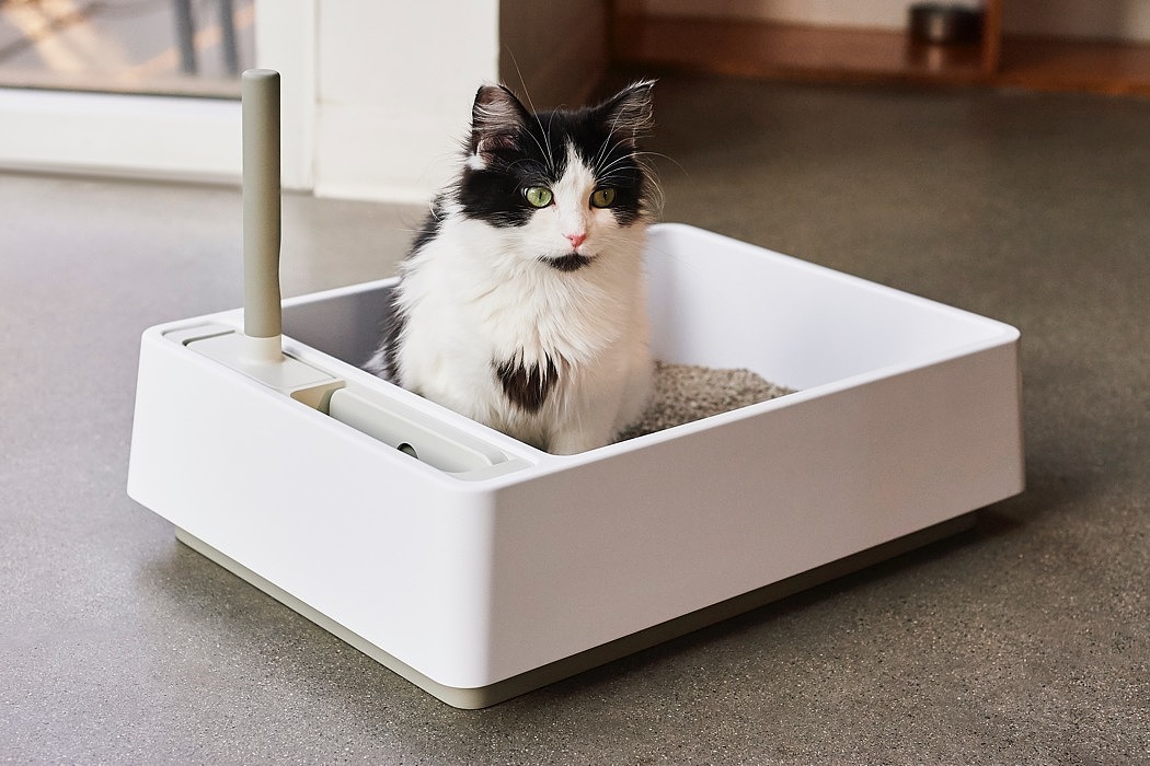 Cove，Move & Down，white，Toilet，Litter Basin，Kitty，Pets，