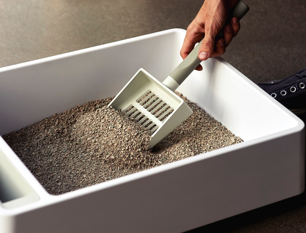 Cove，Move & Down，white，Toilet，Litter Basin，Kitty，Pets，