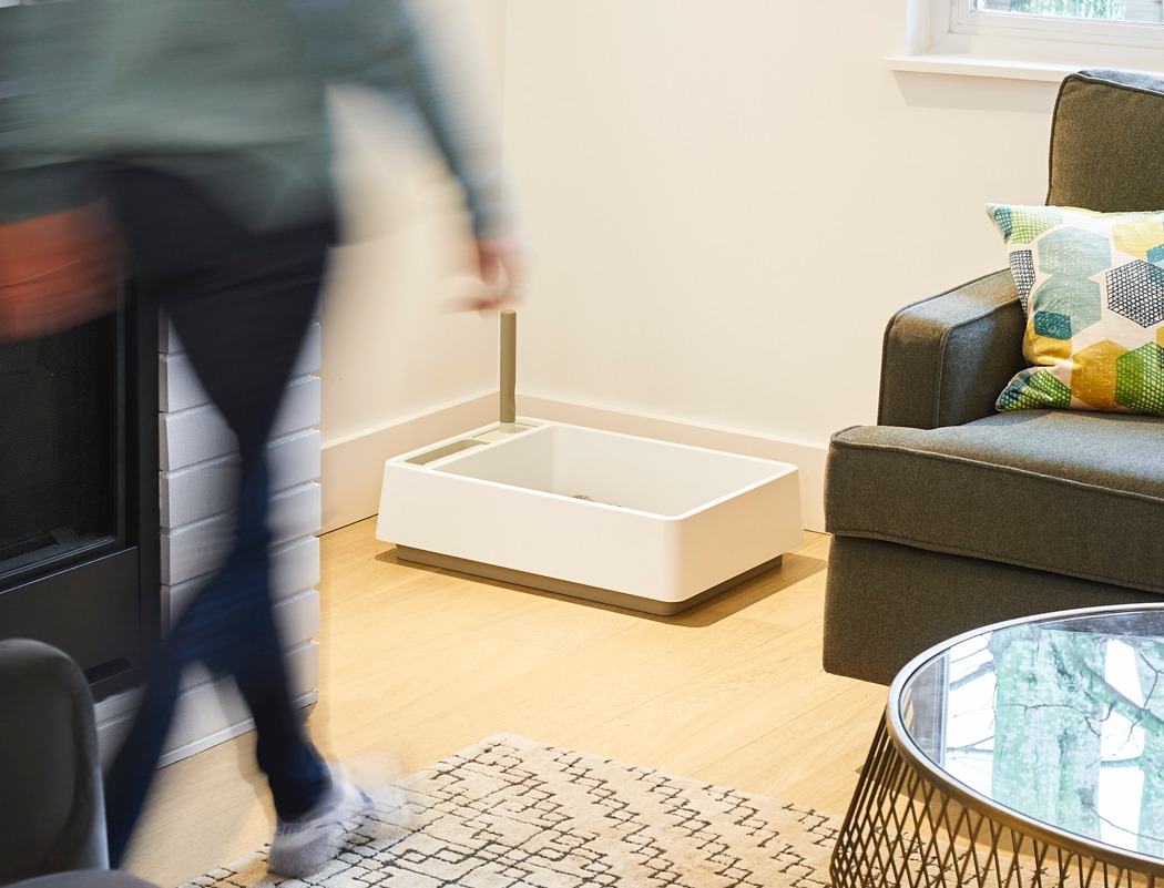 Cove，Move & Down，white，Toilet，Litter Basin，Kitty，Pets，