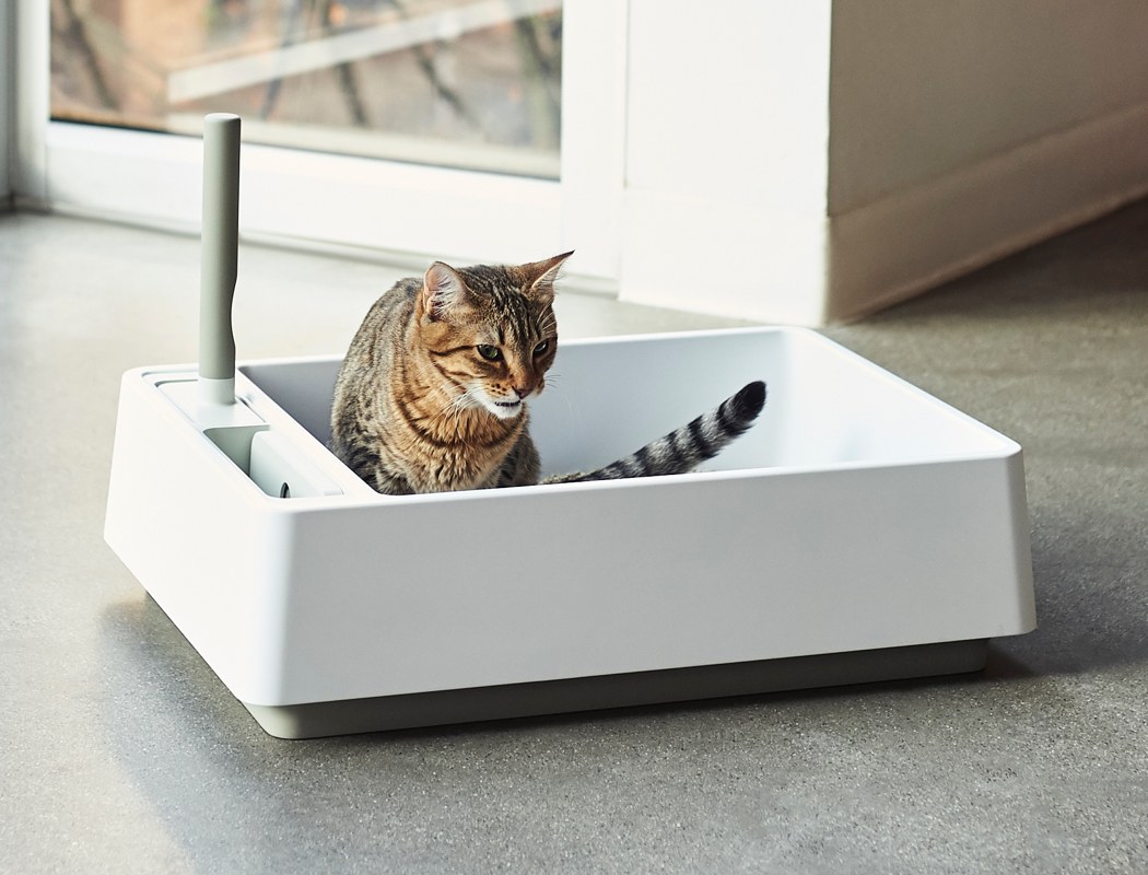Cove，Move & Down，white，Toilet，Litter Basin，Kitty，Pets，