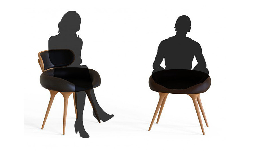 Moons，Chair design，black，