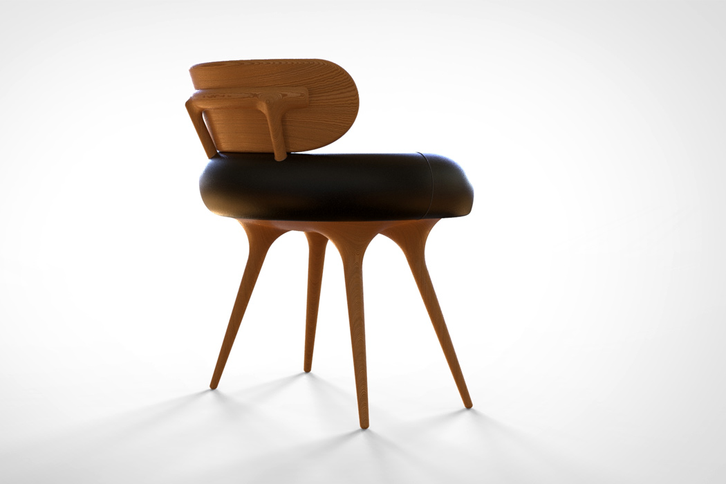 Moons，Chair design，black，