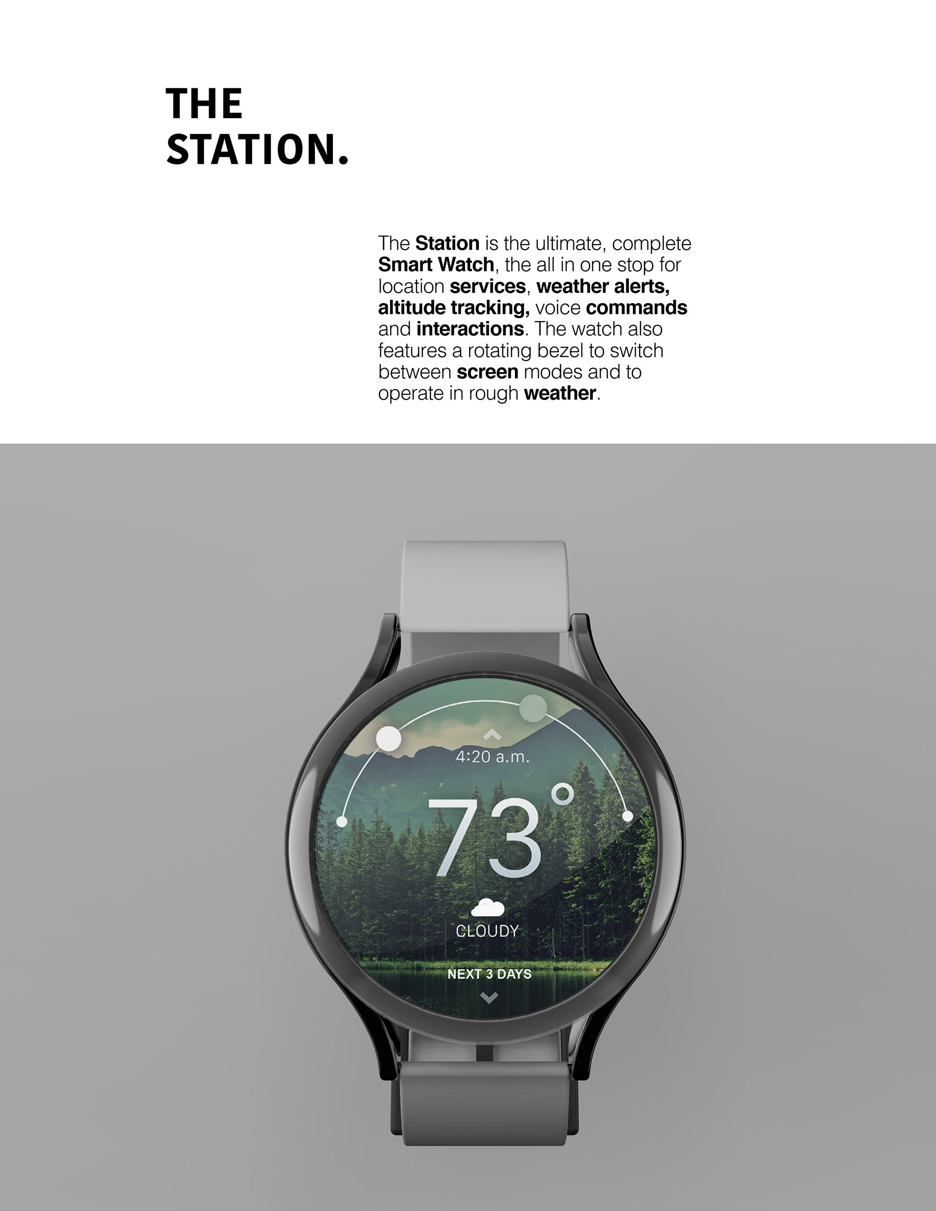 【概念设计】fossil   scad 智能穿戴手表设计