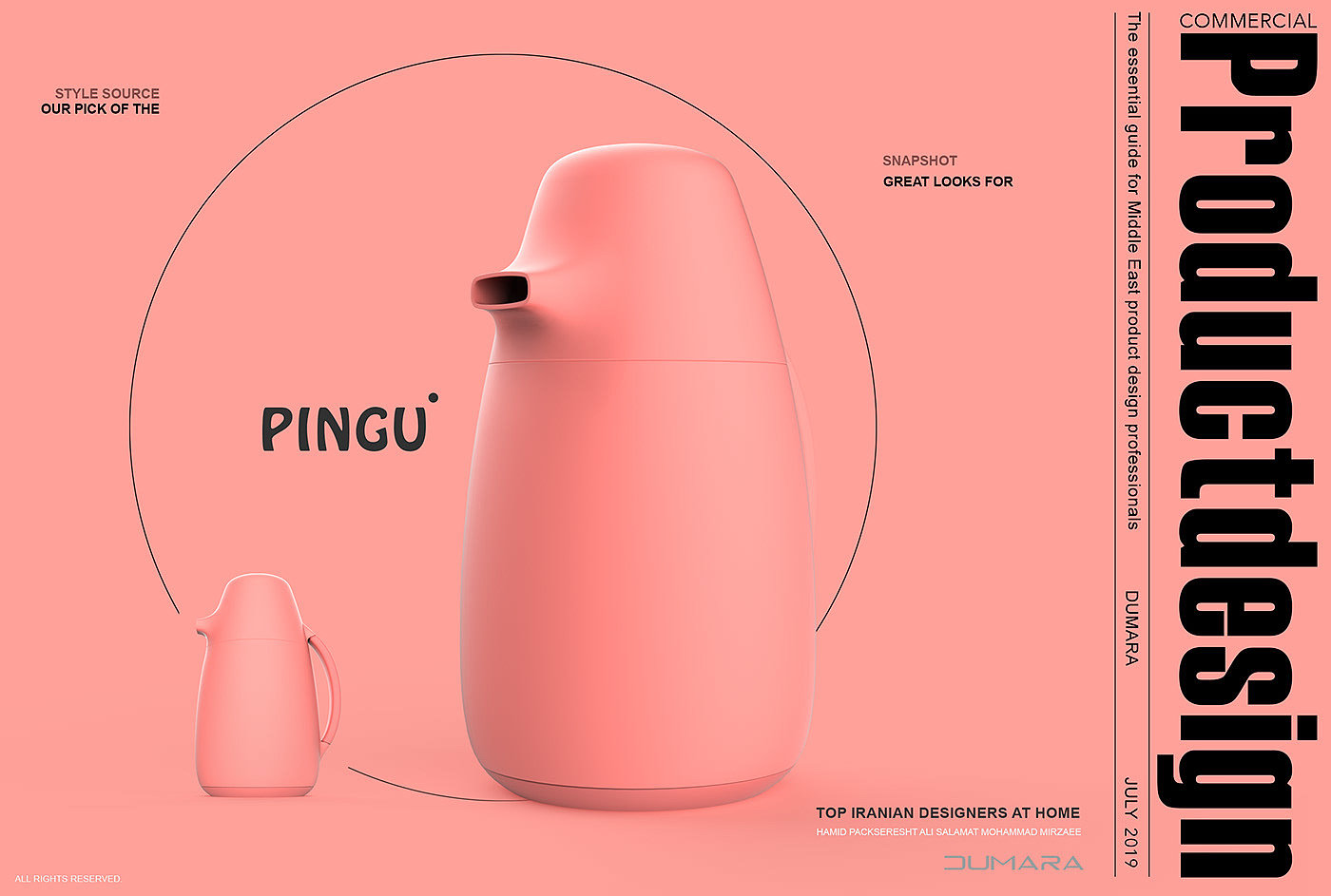 PINGU，Thermos，Metal，