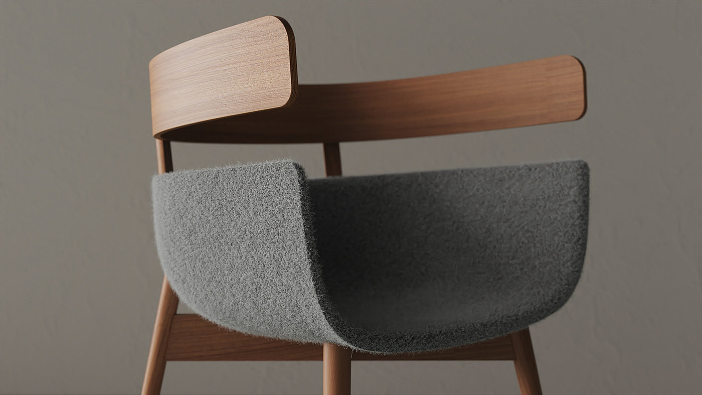 Astra Chair，椅子，家具，工业设计，