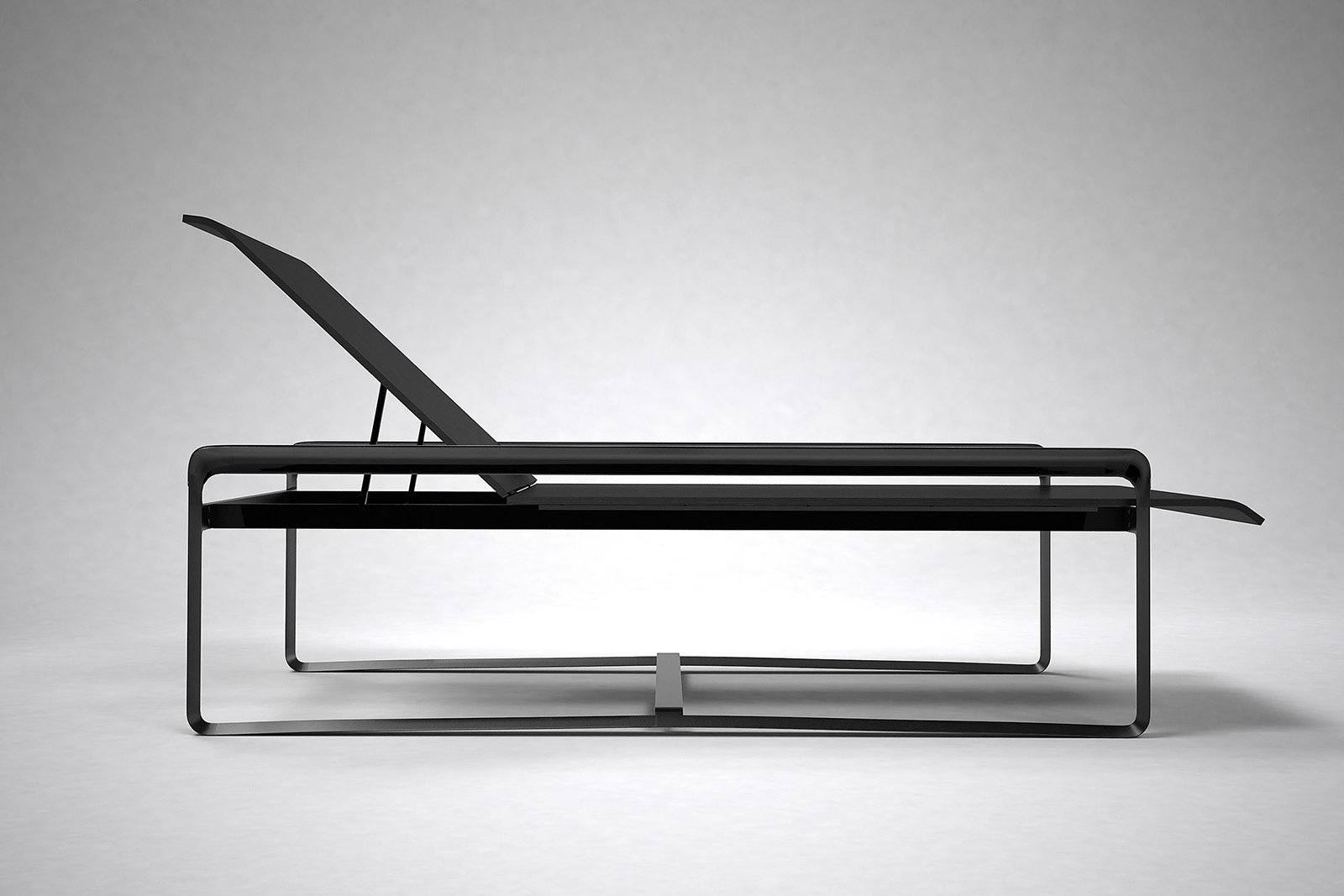 Neutra Collection，deck chair，Metal，