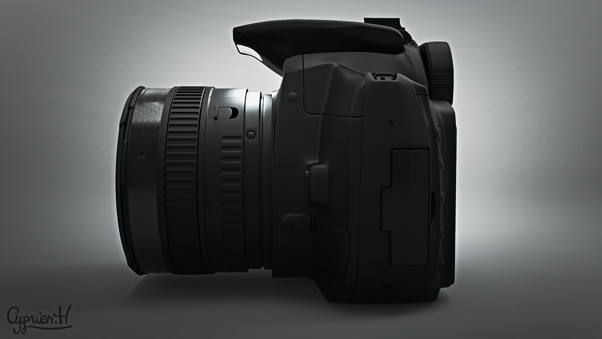 佳能,相机,3d,概念,模型,产品设计