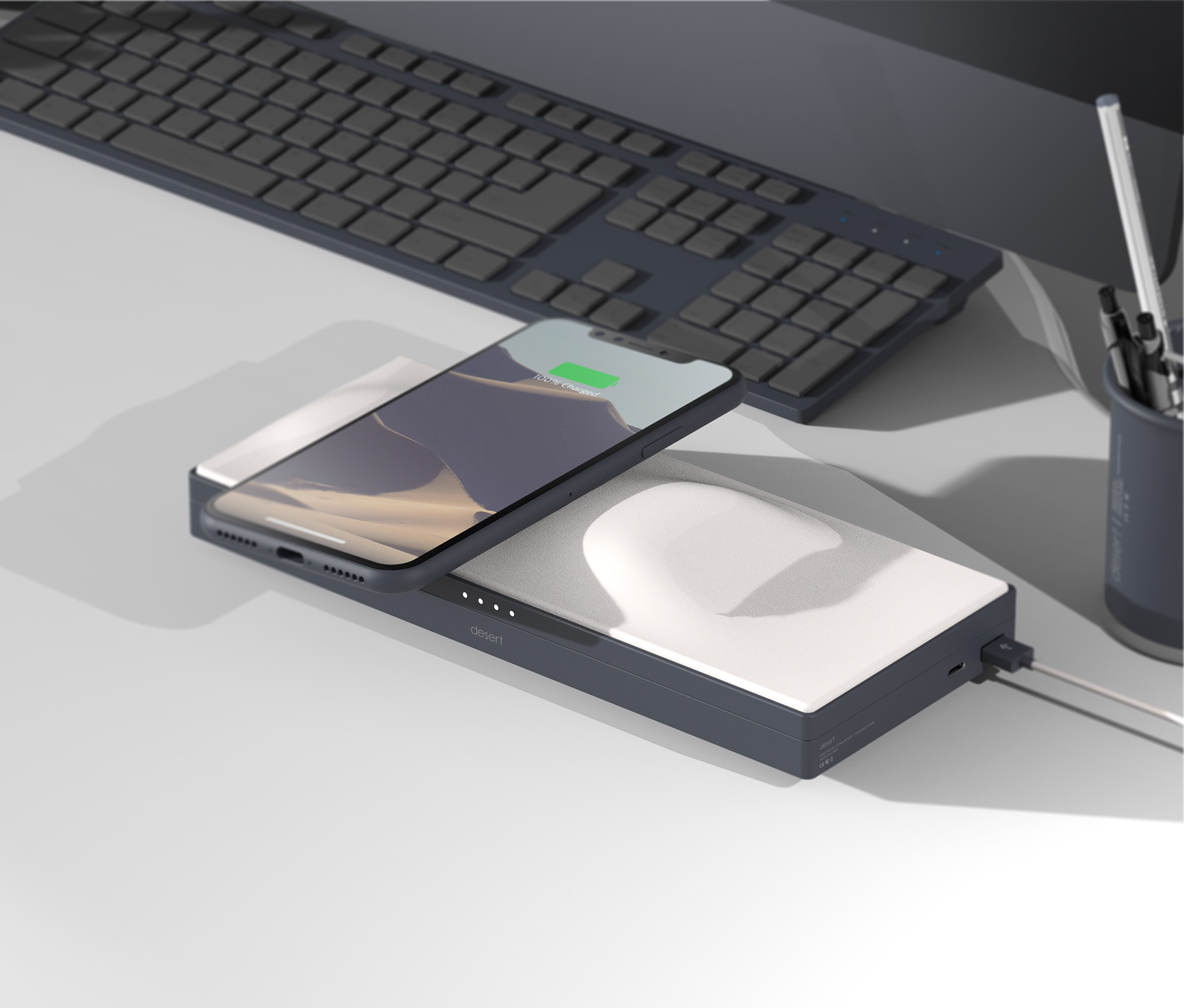 originality，Design，wireless charger ，Desert，