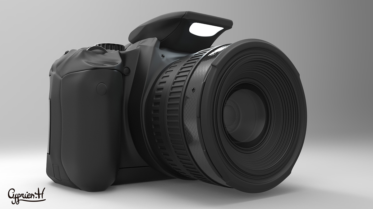 佳能,相机,3d,概念,模型,产品设计