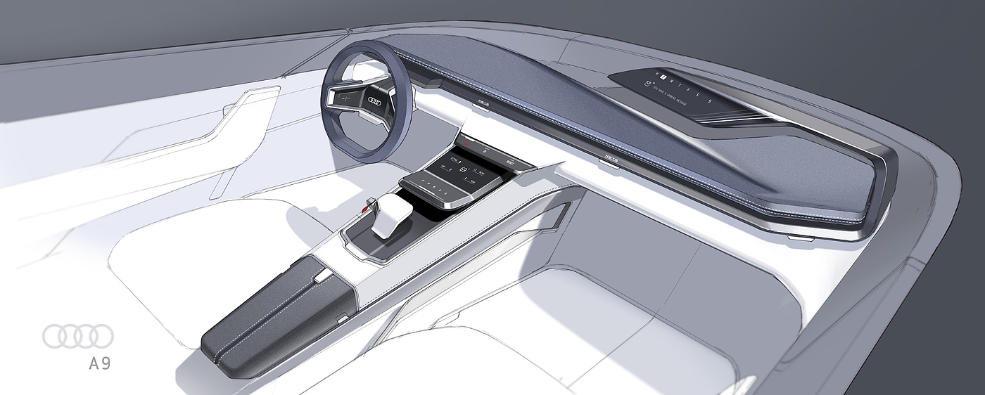 Vehicle design，Interior，audi，roaster，conceptual design，Automobile design，