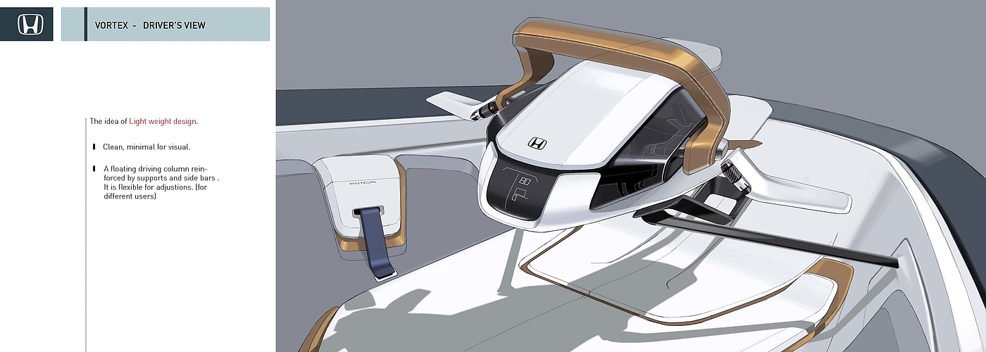 conceptual design，Interior design，Vehicle design，submarine，honda，