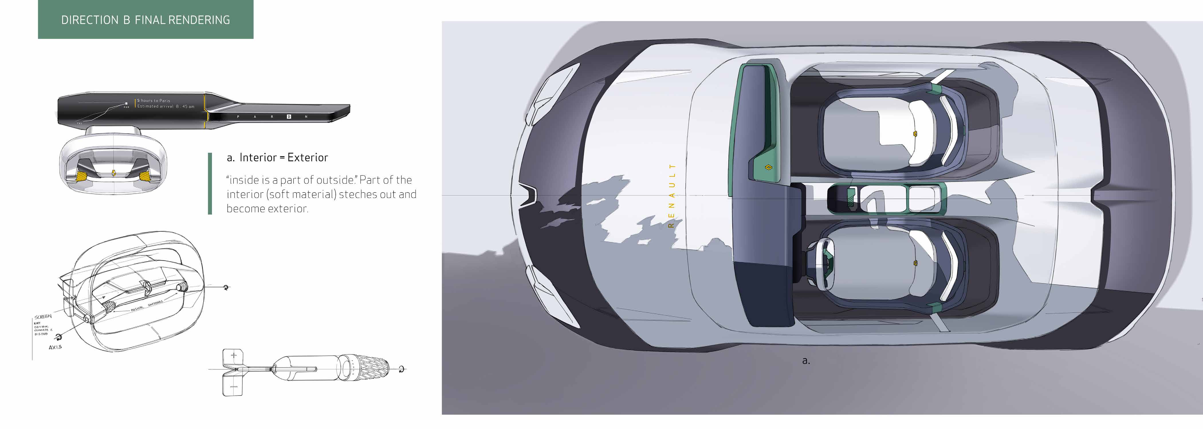 Automatic driving，Automobile design，Interior design，conceptual design，Vehicle design，Renault，