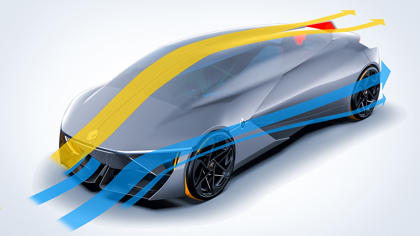 concept，renault，racing，Sports car，