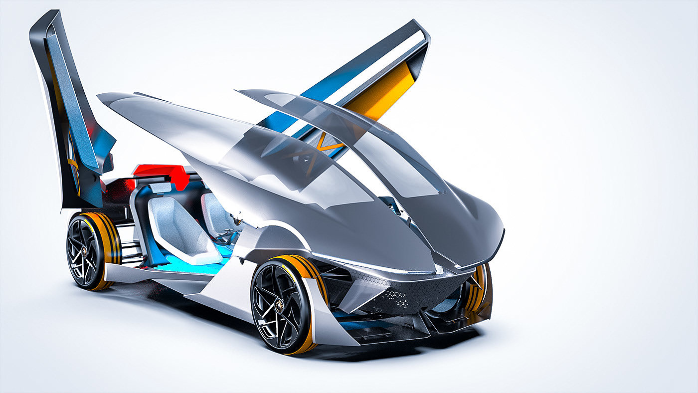concept，renault，racing，Sports car，
