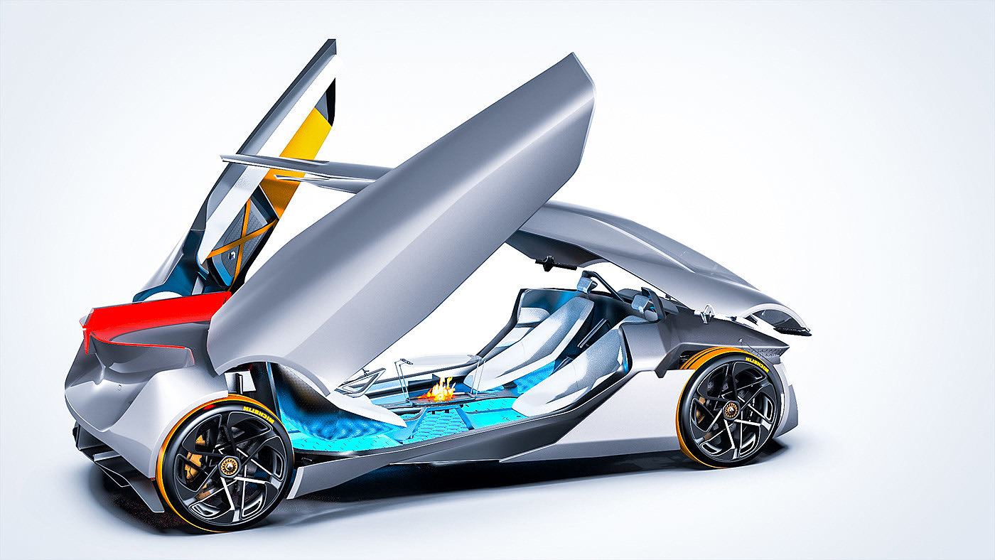 concept，renault，racing，Sports car，