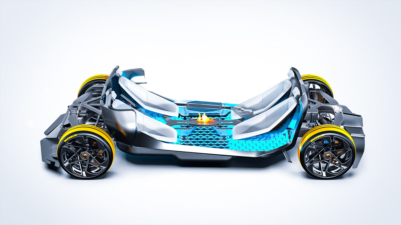 concept，renault，racing，Sports car，