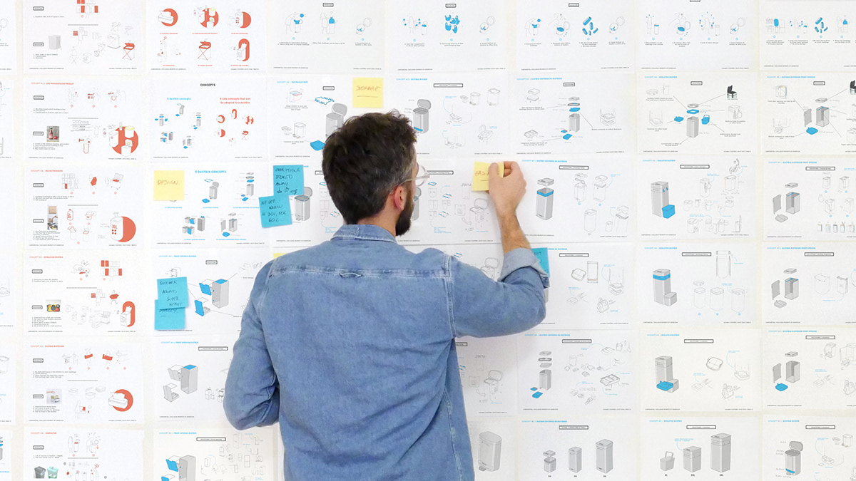 Clindo，modern，integrate，intelligence，Push dustbin，