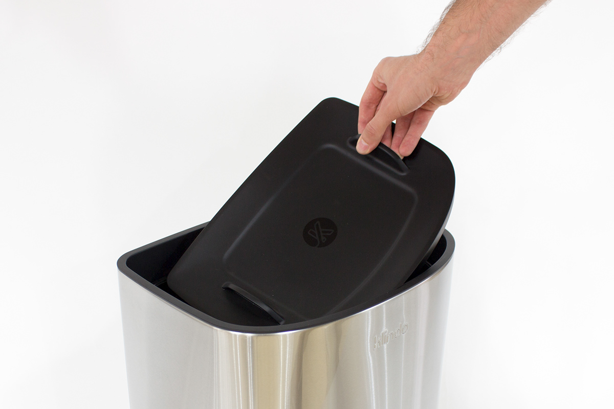 Clindo，modern，integrate，intelligence，Push dustbin，