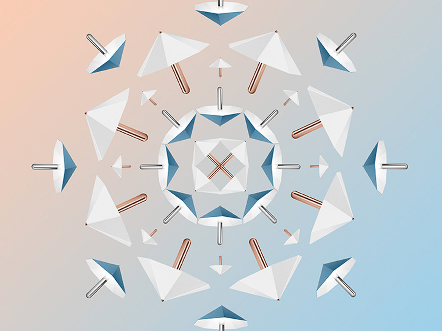 Desk lamp，Umbrella lamp，cmf，Color painting，