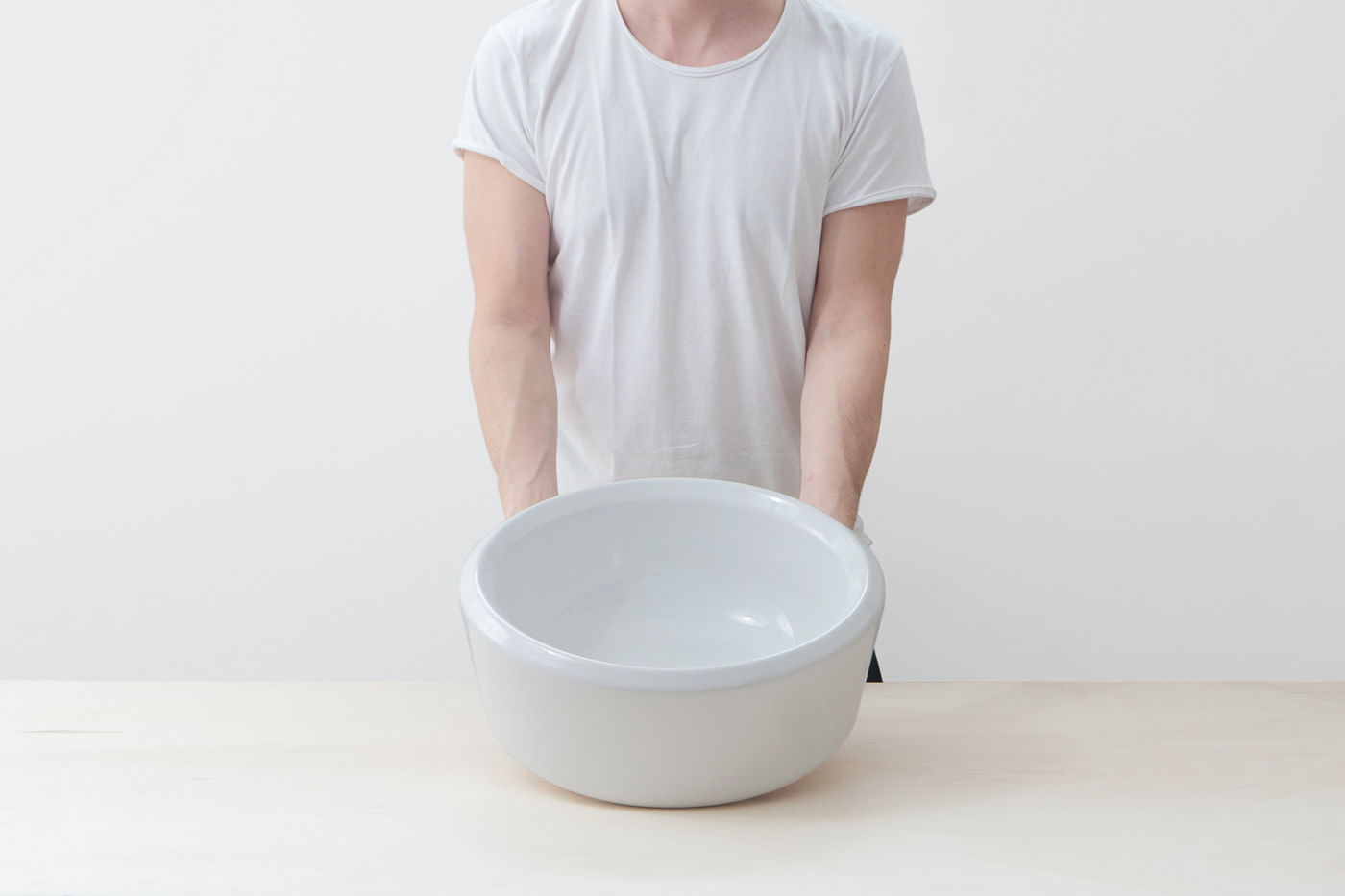 Basin，Shower Room，ceramics，white，Simplicity，