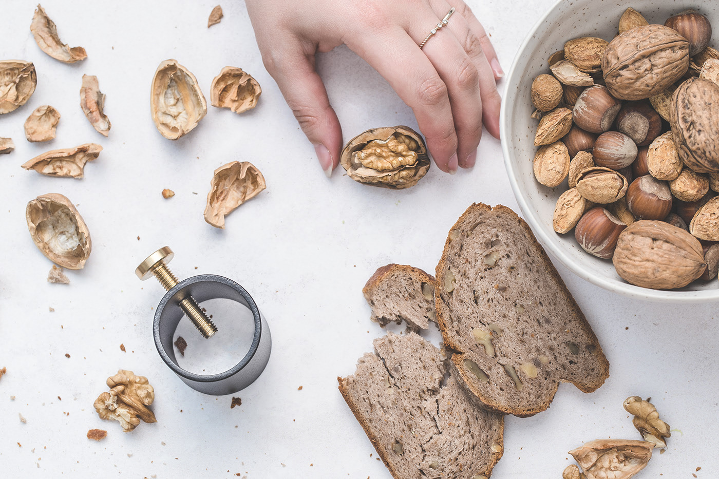 SCELK，Walnut clip，Mario Alessani foot，tool，