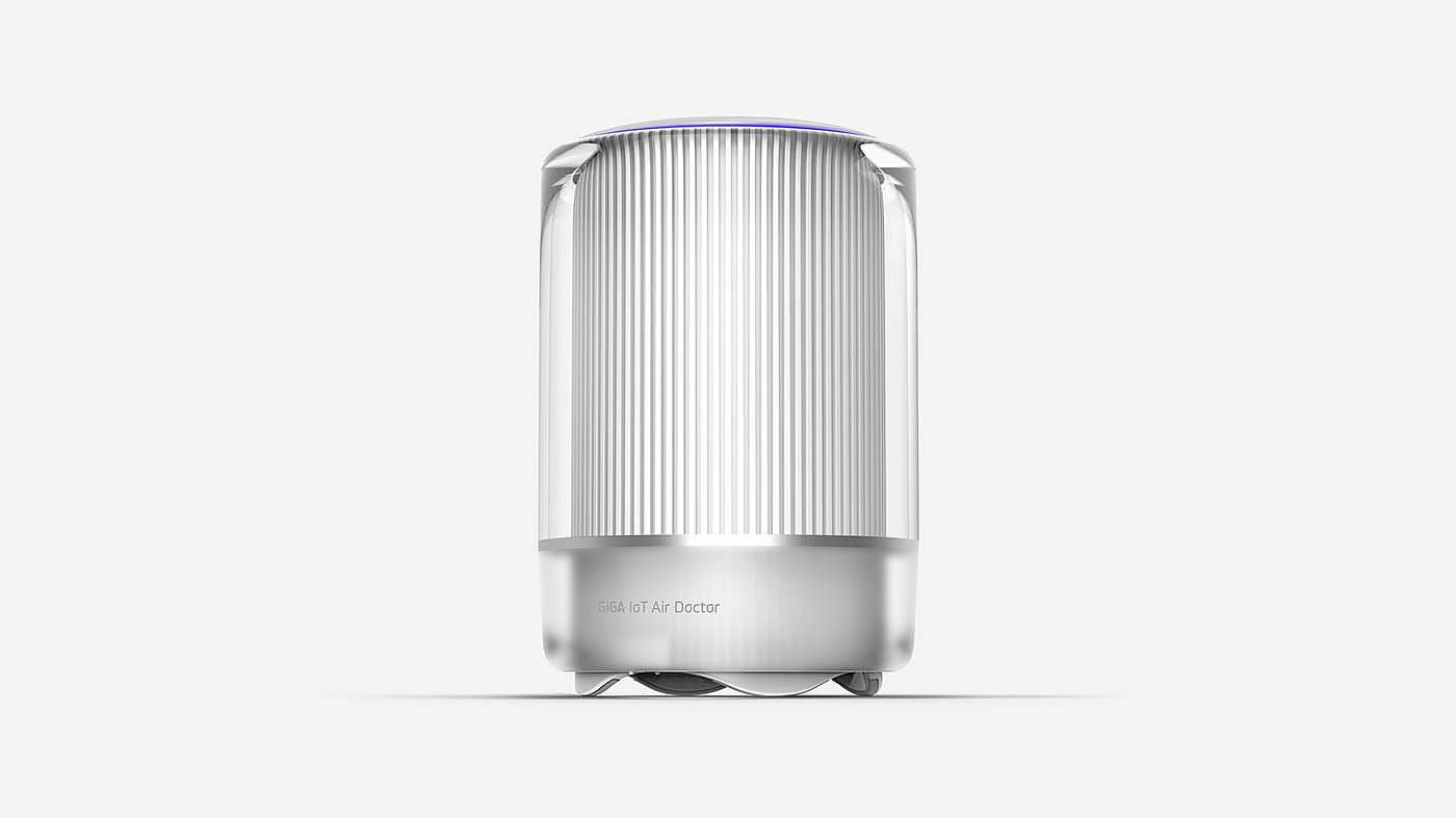 KT GIGA IoT Air Doct，空气质量测定器，家用电器，产品设计，