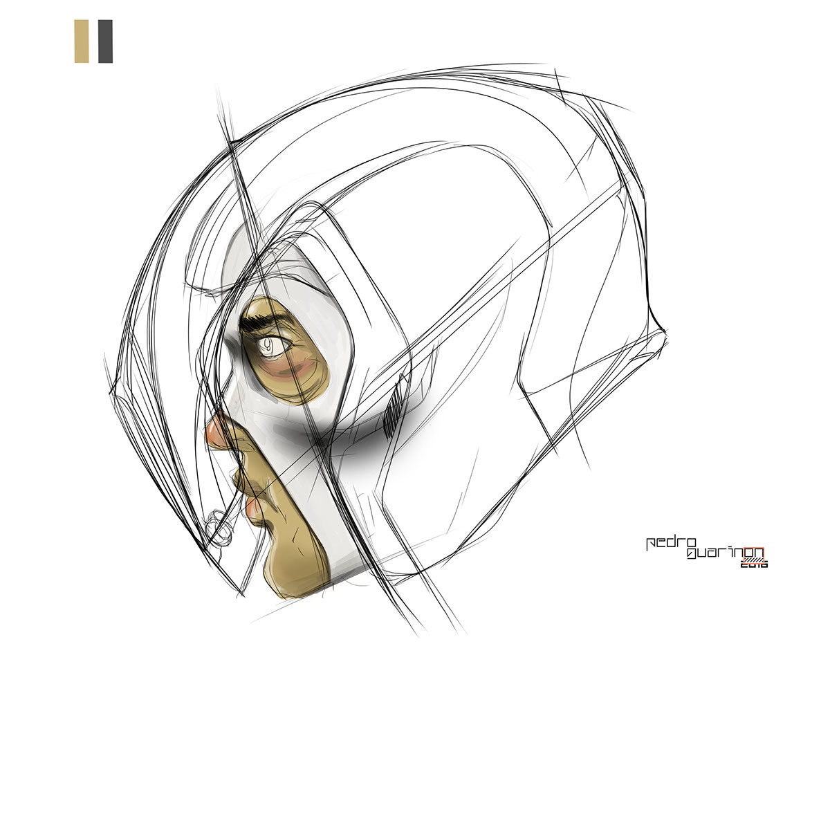 Hand drawn，design sketch，industrial design，Cool，security，