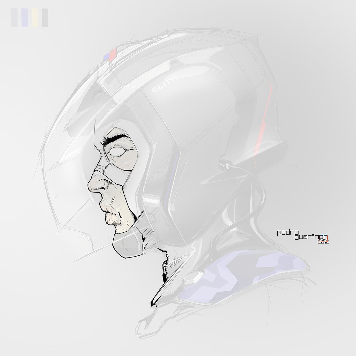 Hand drawn，design sketch，industrial design，Cool，security，