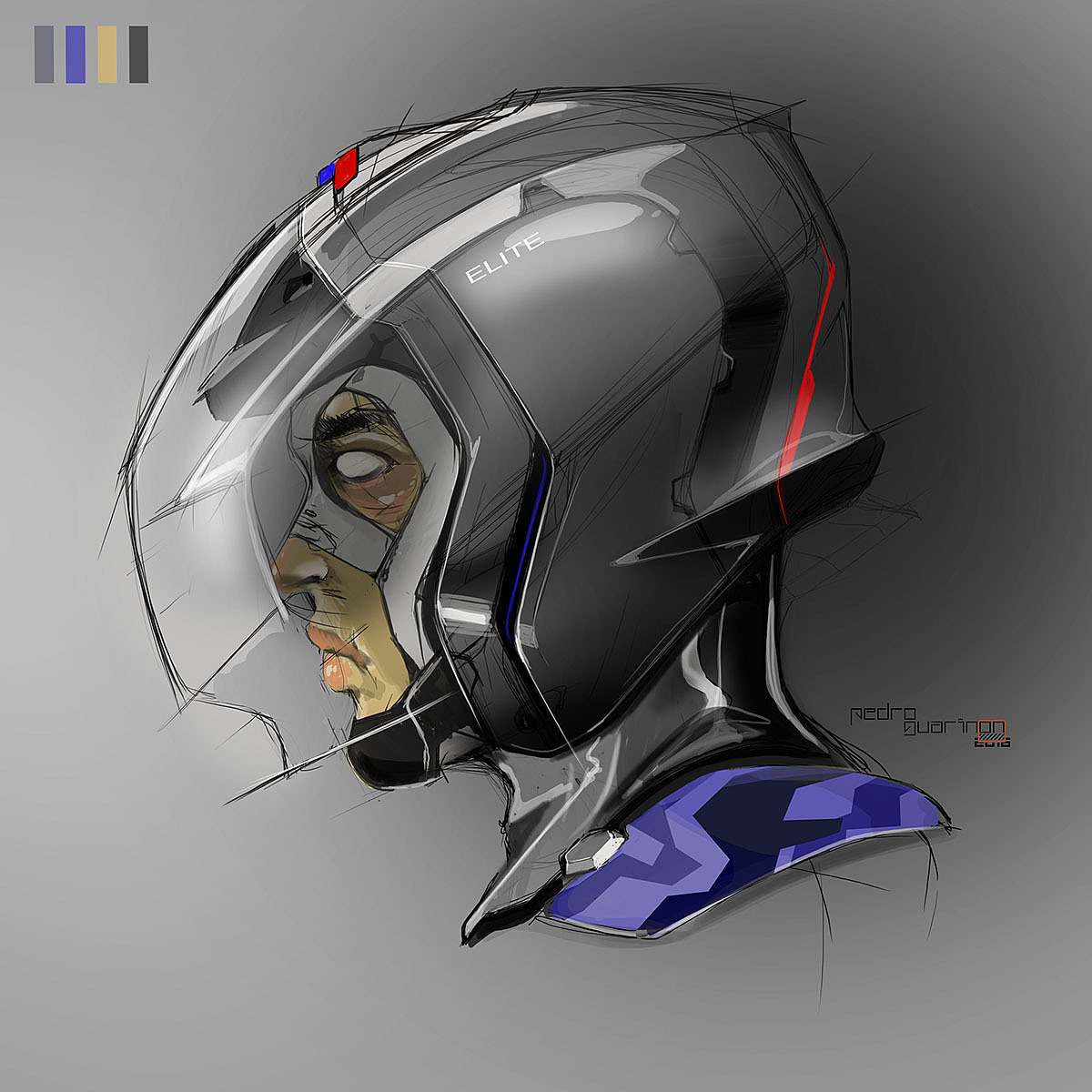 Hand drawn，design sketch，industrial design，Cool，security，