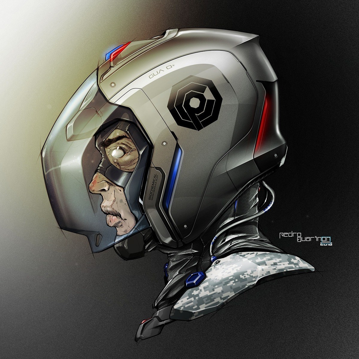 Hand drawn，design sketch，industrial design，Cool，security，