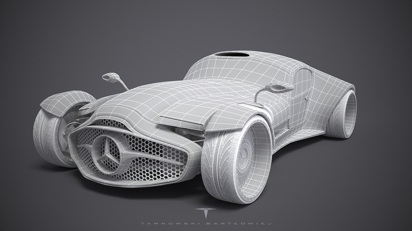 intelligence，science and technology，Concept Car，Benz，Retro，