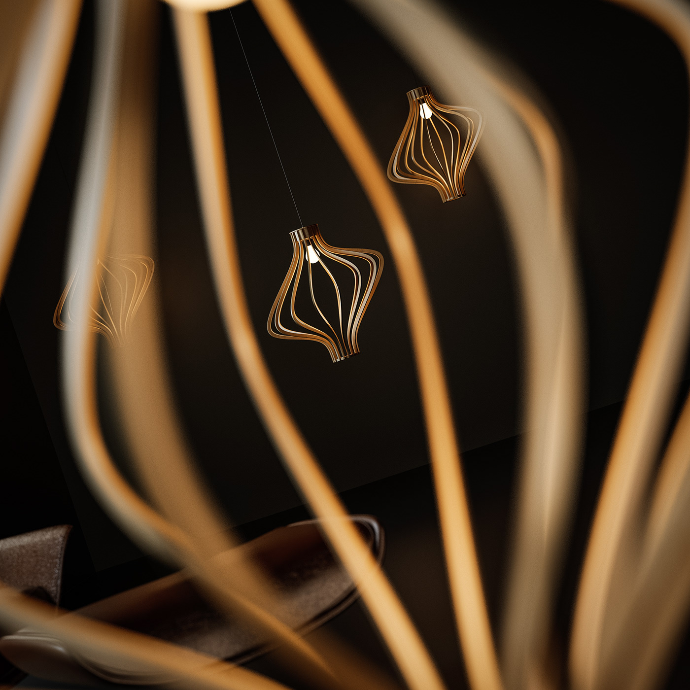 a chandelier，Pendant，lamps and lanterns，Home Furnishing，