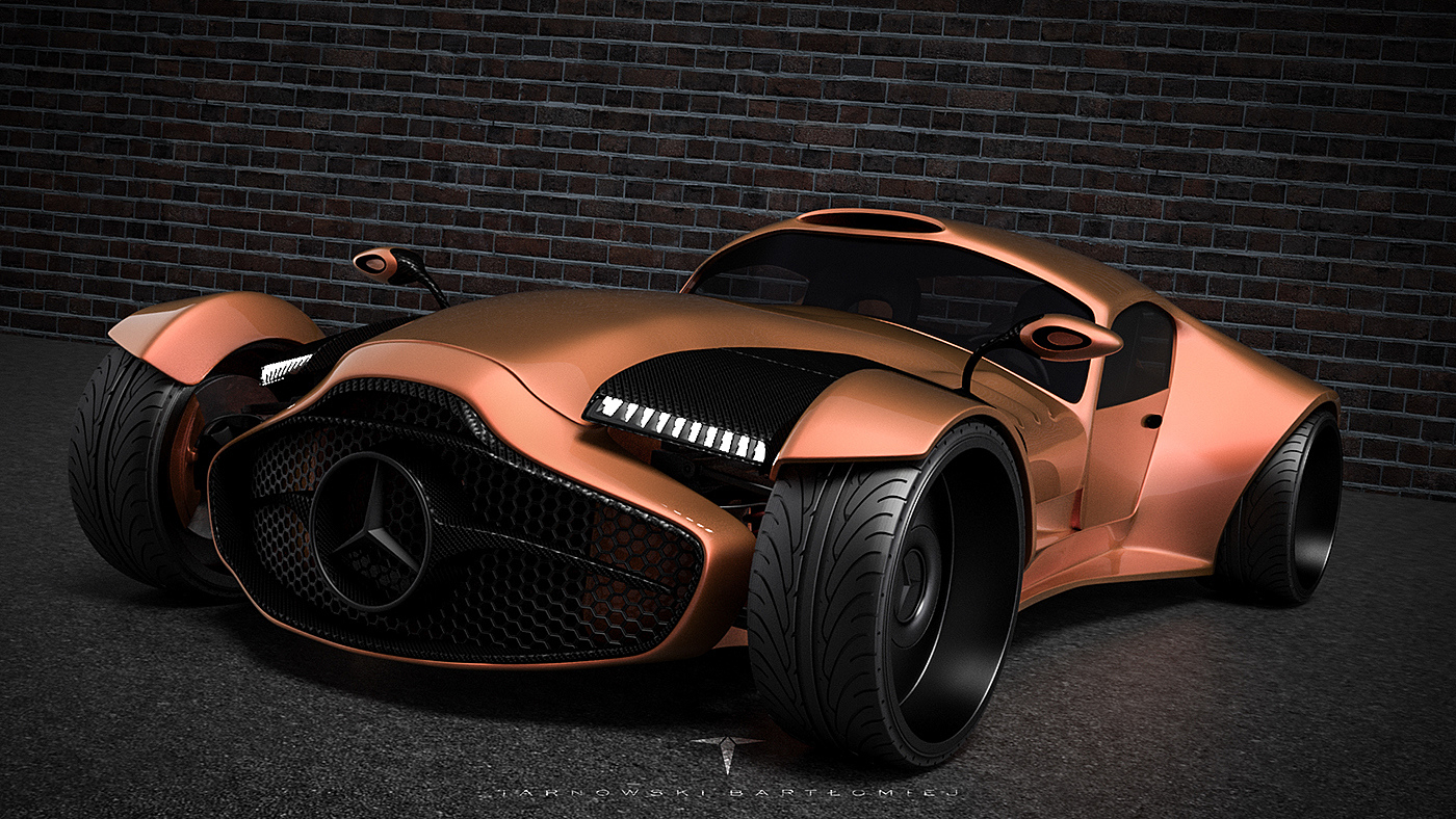 intelligence，science and technology，Concept Car，Benz，Retro，
