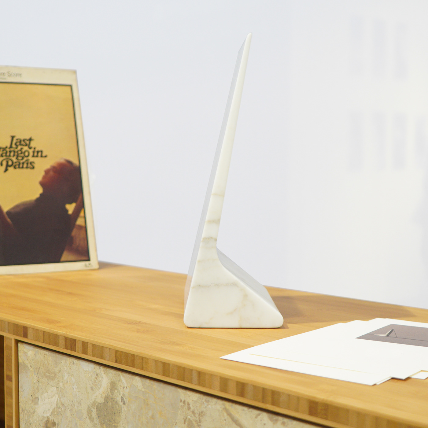 WEDGE，Book rack，Marble，Architecture，multi-function，