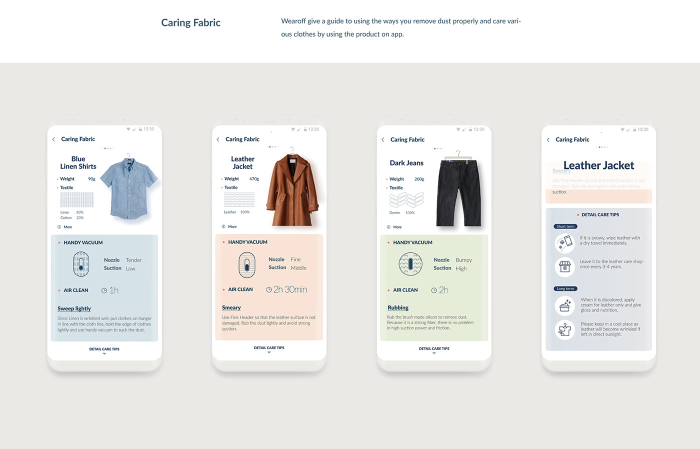 wearoff，Clothing care，product design，application program，