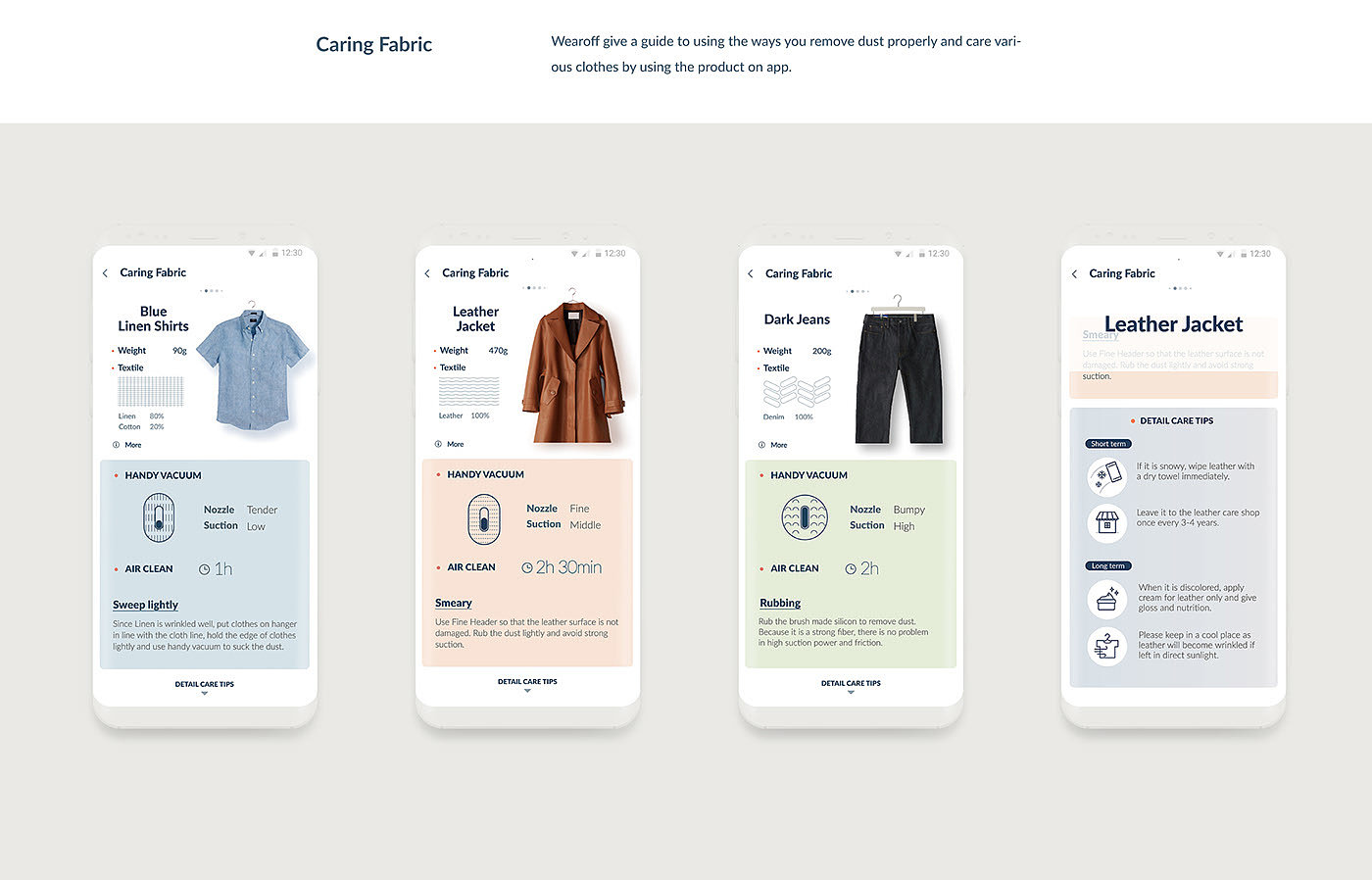 wearoff，Clothing care，product design，application program，