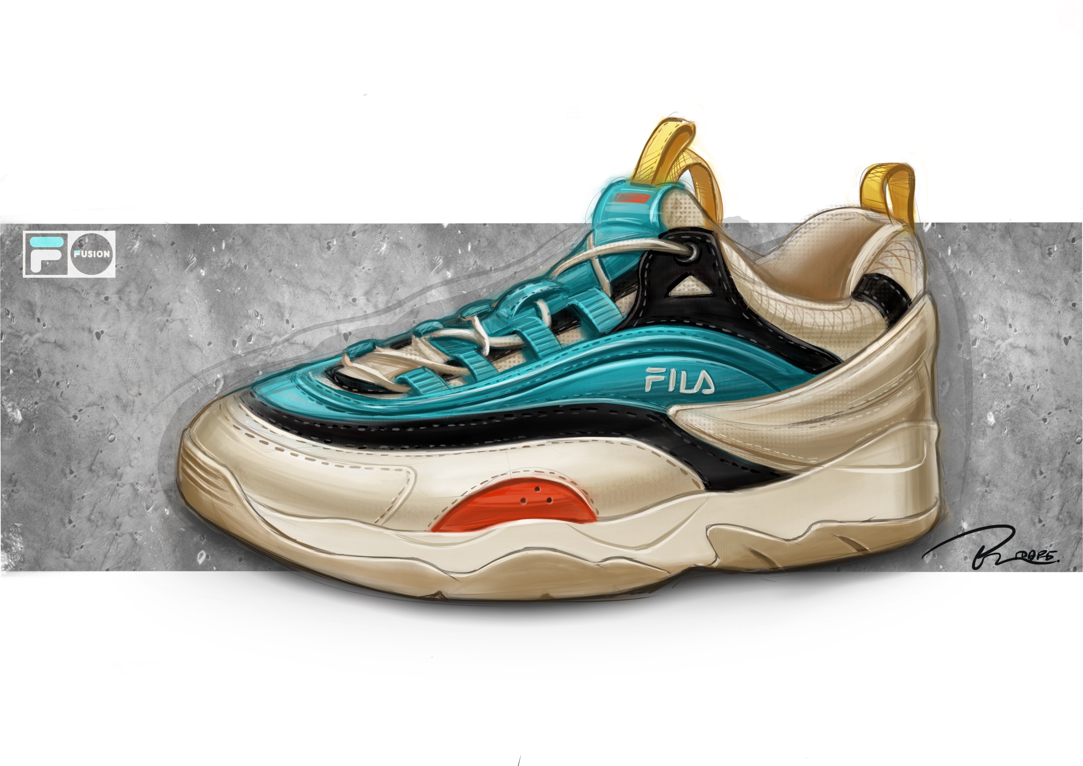 wacom ，ipad，Procreate，Shoe rendering，