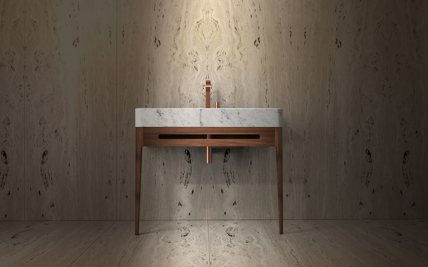 Wash basin，bathroom，Marble，woodiness，Fiji，