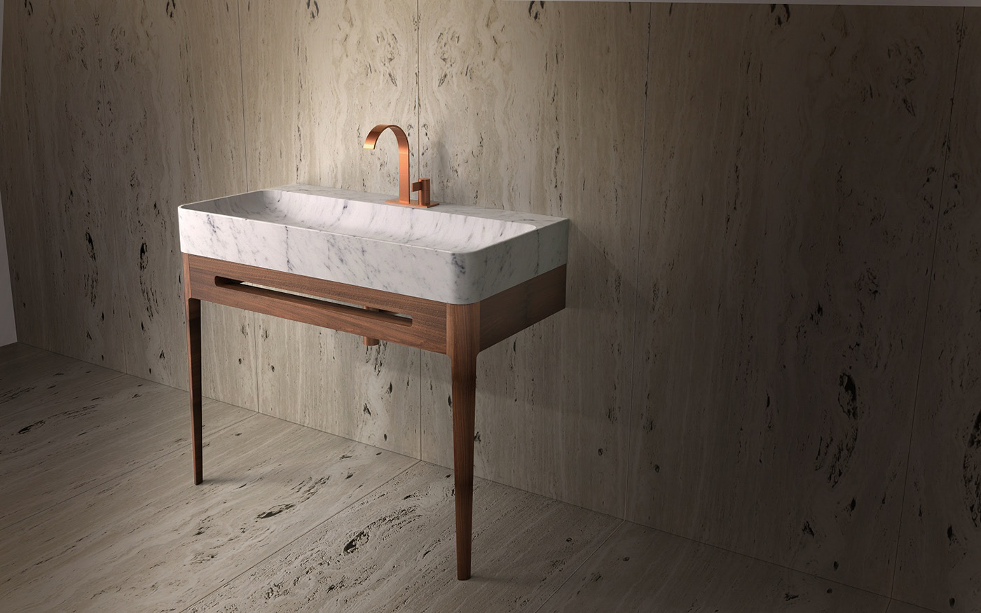 fiji大理石洗脸池,高端的卫浴设计!