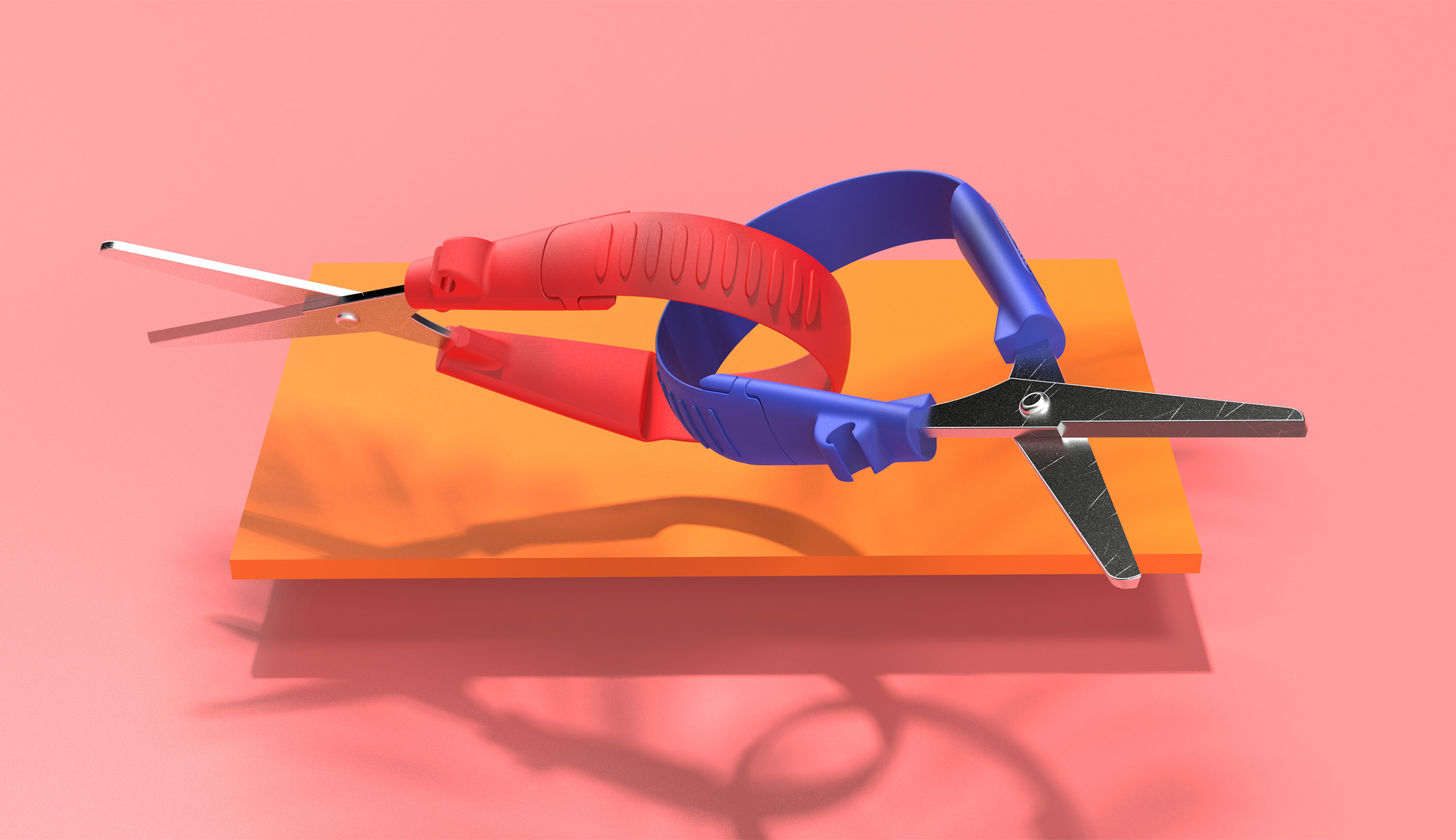 Faber-Castell，Children's scissors，Plastic，